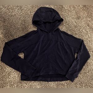 lululemon athletica Navy Blue cropped Hoodie